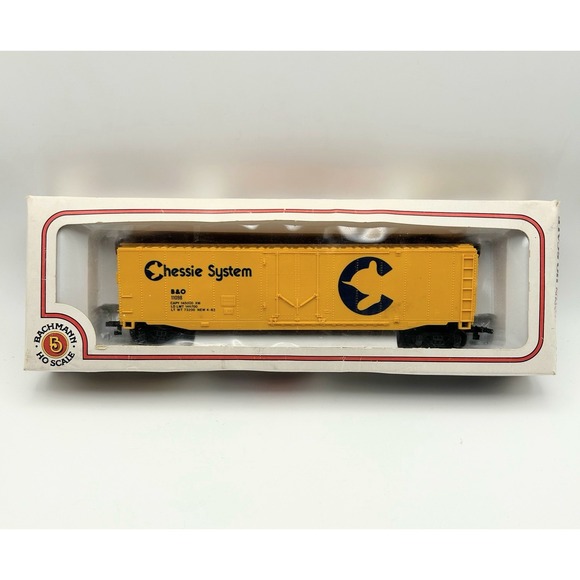 Bachmann Other - HO Scale Bachmann Chessie System B&O 11098 Yellow Box Car Freight Train‎